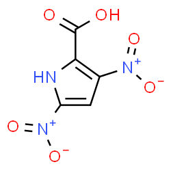 ChemSpider 2D Image | 3,5-Dinitro-1H-pyrrole-2-carboxylic acid | C5H3N3O6