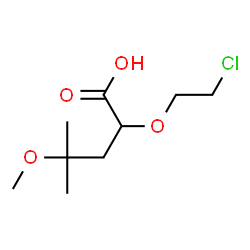 ChemSpider 2D Image | 2-(2-Chloroethoxy)-4-methoxy-4-methylpentanoic acid | C9H17ClO4