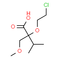 ChemSpider 2D Image | 2-(2-Chloroethoxy)-2-(methoxymethyl)-3-methylbutanoic acid | C9H17ClO4