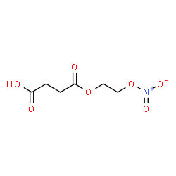 ChemSpider 2D Image | 4-[2-(Nitrooxy)ethoxy]-4-oxobutanoic acid | C6H9NO7