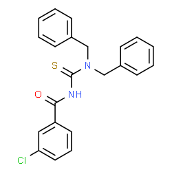 ChemSpider 2D Image | 3-Chloro-N-(dibenzylcarbamothioyl)benzamide | C22H19ClN2OS