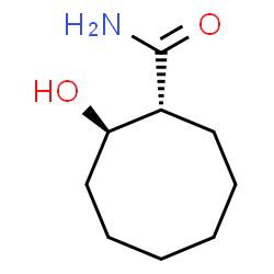 ChemSpider 2D Image | (1R,2R)-2-Hydroxycyclooctanecarboxamide | C9H17NO2