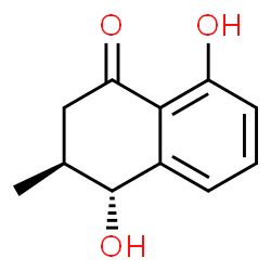 ChemSpider 2D Image | (3S,4R)-4,8-Dihydroxy-3-methyl-3,4-dihydro-1(2H)-naphthalenone | C11H12O3