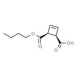ChemSpider 2D Image | (1R,4S)-4-(Butoxycarbonyl)-2-cyclobutene-1-carboxylic acid | C10H14O4