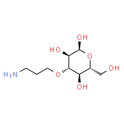 ChemSpider 2D Image | 3-O-(3-Aminopropyl)-alpha-D-glucopyranose | C9H19NO6