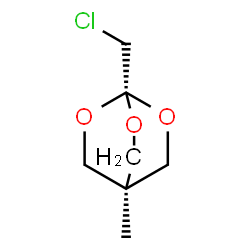 ChemSpider 2D Image | 1-(Chloromethyl)-4-methyl-2,6,7-trioxabicyclo[2.2.2]octane | C7H11ClO3