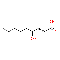 ChemSpider 2D Image | (2E,4S)-4-Hydroxy-2-nonenoic acid | C9H16O3