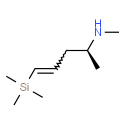 ChemSpider 2D Image | (2S,4E)-N-Methyl-5-(trimethylsilyl)-4-penten-2-amine | C9H21NSi