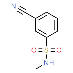ChemSpider 2D Image | 3-Cyano-N-methylbenzenesulfonamide | C8H8N2O2S
