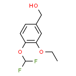 ChemSpider 2D Image | [4-(Difluoromethoxy)-3-ethoxyphenyl]methanol | C10H12F2O3