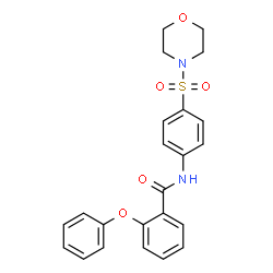 ChemSpider 2D Image | N-[4-(4-Morpholinylsulfonyl)phenyl]-2-phenoxybenzamide | C23H22N2O5S