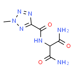 ChemSpider 2D Image | 2-{[(2-Methyl-2H-tetrazol-5-yl)carbonyl]amino}malonamide | C6H9N7O3