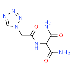 ChemSpider 2D Image | 2-[(1H-Tetrazol-1-ylacetyl)amino]malonamide | C6H9N7O3