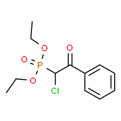 ChemSpider 2D Image | Diethyl (1-chloro-2-oxo-2-phenylethyl)phosphonate | C12H16ClO4P