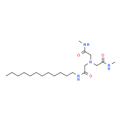 ChemSpider 2D Image | 2,2'-{[2-(Dodecylamino)-2-oxoethyl]imino}bis(N-methylacetamide) | C20H40N4O3