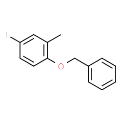 ChemSpider 2D Image | 1-(Benzyloxy)-4-iodo-2-methylbenzene | C14H13IO