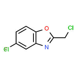 ChemSpider 2D Image | 2-(Chloromethyl)-5-fluoro-1,3-benzoxazole - 5-chloro-2-(chloromethyl)-1,3-benzoxazole (1:1) | C16H10Cl3FN2O2