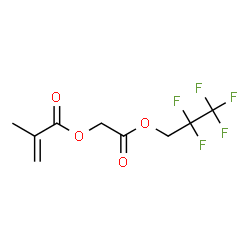 ChemSpider 2D Image | 2-Oxo-2-(2,2,3,3,3-pentafluoropropoxy)ethyl methacrylate | C9H9F5O4