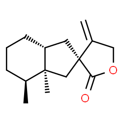 ChemSpider 2D Image | (3S,3a'S,4'S,7a'R)-3a',4'-Dimethyl-4-methylenedecahydrospiro[furan-3,2'-inden]-2-one | C15H22O2
