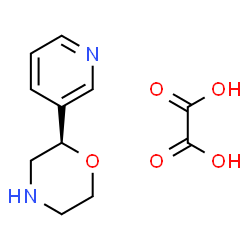 ChemSpider 2D Image | (2R)-2-(3-Pyridinyl)morpholine ethanedioate (1:1) | C11H14N2O5