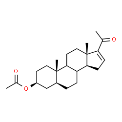 ChemSpider 2D Image | (3beta,5alpha,8xi,9xi)-20-Oxopregn-16-en-3-yl acetate | C23H34O3