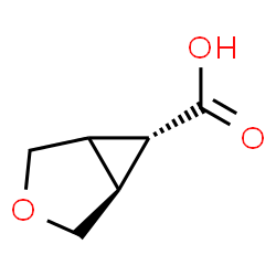 ChemSpider 2D Image | (1S,6r)-3-Oxabicyclo[3.1.0]hexane-6-carboxylic acid | C6H8O3