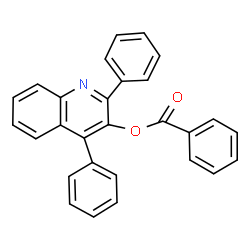 ChemSpider 2D Image | 2,4-Diphenyl-3-quinolinyl benzoate | C28H19NO2