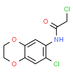 ChemSpider 2D Image | 2-Chloro-N-(7-chloro-2,3-dihydro-1,4-benzodioxin-6-yl)acetamide | C10H9Cl2NO3