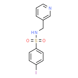 ChemSpider 2D Image | 4-Iodo-N-(3-pyridinylmethyl)benzenesulfonamide | C12H11IN2O2S