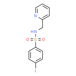 ChemSpider 2D Image | 4-Iodo-N-(2-pyridinylmethyl)benzenesulfonamide | C12H11IN2O2S