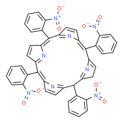ChemSpider 2D Image | 5,10,15,20-Tetrakis(2-nitrophenyl)-2H,20H-porphine | C44H26N8O8