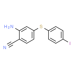 ChemSpider 2D Image | 2-Amino-4-[(4-iodophenyl)sulfanyl]benzonitrile | C13H9IN2S