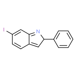 ChemSpider 2D Image | 6-Iodo-2-phenyl-2H-indole | C14H10IN