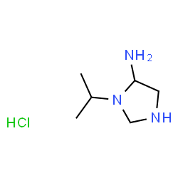 ChemSpider 2D Image | 3-Isopropyl-4-imidazolidinamine hydrochloride (1:1) | C6H16ClN3