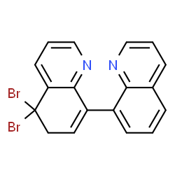 ChemSpider 2D Image | 5,5-Dibromo-5,6-dihydro-8,8'-biquinoline | C18H12Br2N2