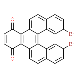 ChemSpider 2D Image | 11,14-Dibromo-11,14-dihydrobenzo[i]pentahelicene-3,6-dione | C26H14Br2O2