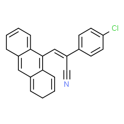 ChemSpider 2D Image | (2Z)-2-(4-Chlorophenyl)-3-(3,5-dihydro-9-anthracenyl)acrylonitrile | C23H16ClN