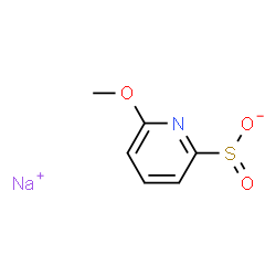 ChemSpider 2D Image | Sodium 6-methoxy-2-pyridinesulfinate | C6H6NNaO3S