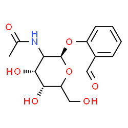 ChemSpider 2D Image | 2-Formylphenyl 2-acetamido-2-deoxy-beta-L-erythro-hexopyranoside | C15H19NO7