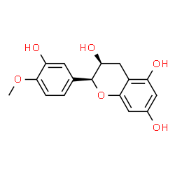ChemSpider 2D Image | (2S,3S)-2-(3-Hydroxy-4-methoxyphenyl)-3,5,7-chromanetriol | C16H16O6
