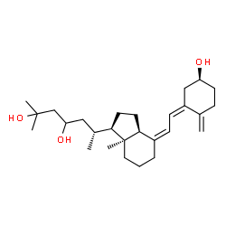 ChemSpider 2D Image | (3S,5Z,7Z,13alpha)-9,10-Secocholesta-5,7,10-triene-3,23,25-triol | C27H44O3
