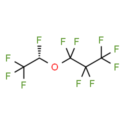 ChemSpider 2D Image | 1,1,1,2,2,3,3-Heptafluoro-3-[(1S)-1,2,2,2-tetrafluoroethoxy]propane | C5HF11O