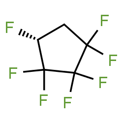 ChemSpider 2D Image | (4R)-1,1,2,2,3,3,4-Heptafluorocyclopentane | C5H3F7