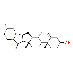 ChemSpider 2D Image | (3beta,9xi,17xi)-Solanid-5-en-3-ol | C27H43NO