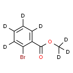 ChemSpider 2D Image | (~2~H_3_)Methyl 2-bromo(~2~H_4_)benzoate | C8D7BrO2