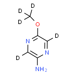ChemSpider 2D Image | 5-[(~2~H_3_)Methyloxy]-2-(~2~H_2_)pyrazinamine | C5H2D5N3O