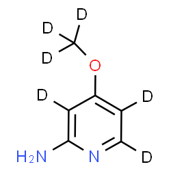ChemSpider 2D Image | 4-[(~2~H_3_)Methyloxy]-2-(~2~H_3_)pyridinamine | C6H2D6N2O