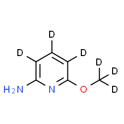 ChemSpider 2D Image | 6-[(~2~H_3_)Methyloxy]-2-(~2~H_3_)pyridinamine | C6H2D6N2O