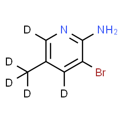 ChemSpider 2D Image | 3-Bromo-5-(~2~H_3_)methyl-2-(~2~H_2_)pyridinamine | C6H2D5BrN2