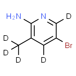 ChemSpider 2D Image | 5-Bromo-3-(~2~H_3_)methyl-2-(~2~H_2_)pyridinamine | C6H2D5BrN2